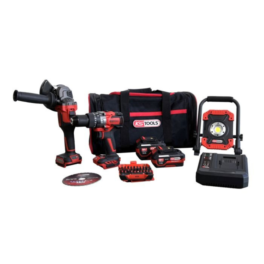 Pack perceuse meuleuse et accessoires KS TOOLS - 515.4731F-A2