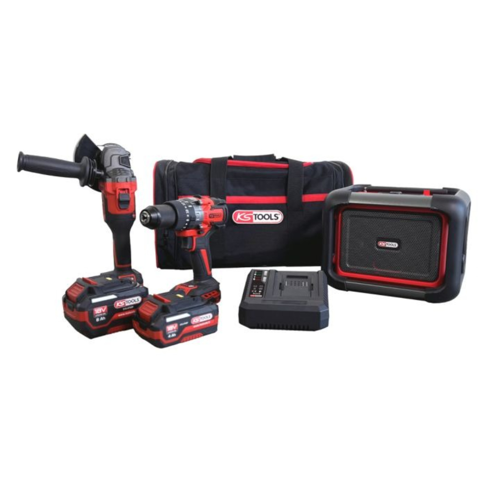 Pack perceuse meuleuse et accessoires KS TOOLS - 515.4731F-A4