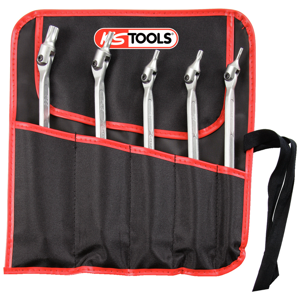Jeu de 5 clés à embouts articulés TORX KS TOOLS - 517.0320