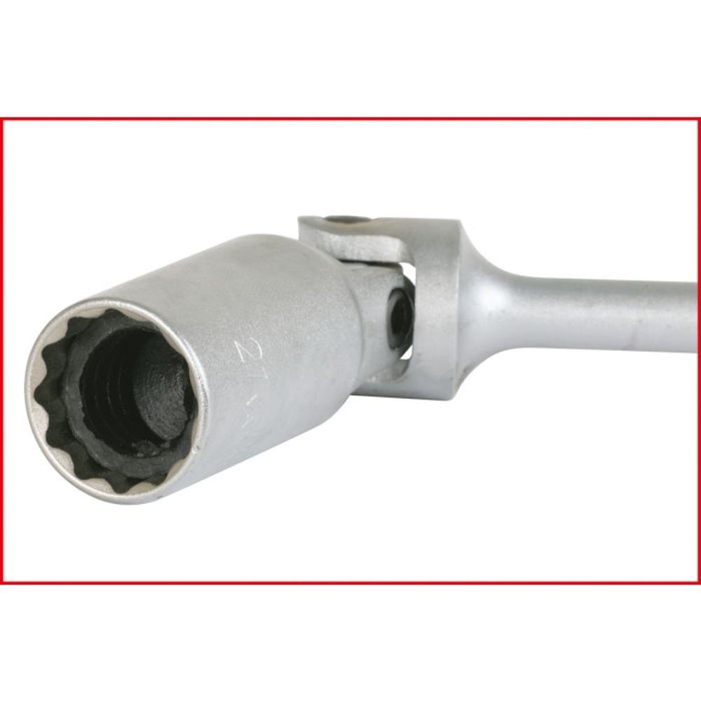 Clé à poignée longue à cardan 12 pans spéciale bougie 14 mm KS TOOLS - 517.1131