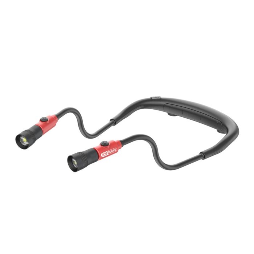 Lampe tour de cou LEDs rechargeable 400 Lumens KS TOOLS - 550.1310F