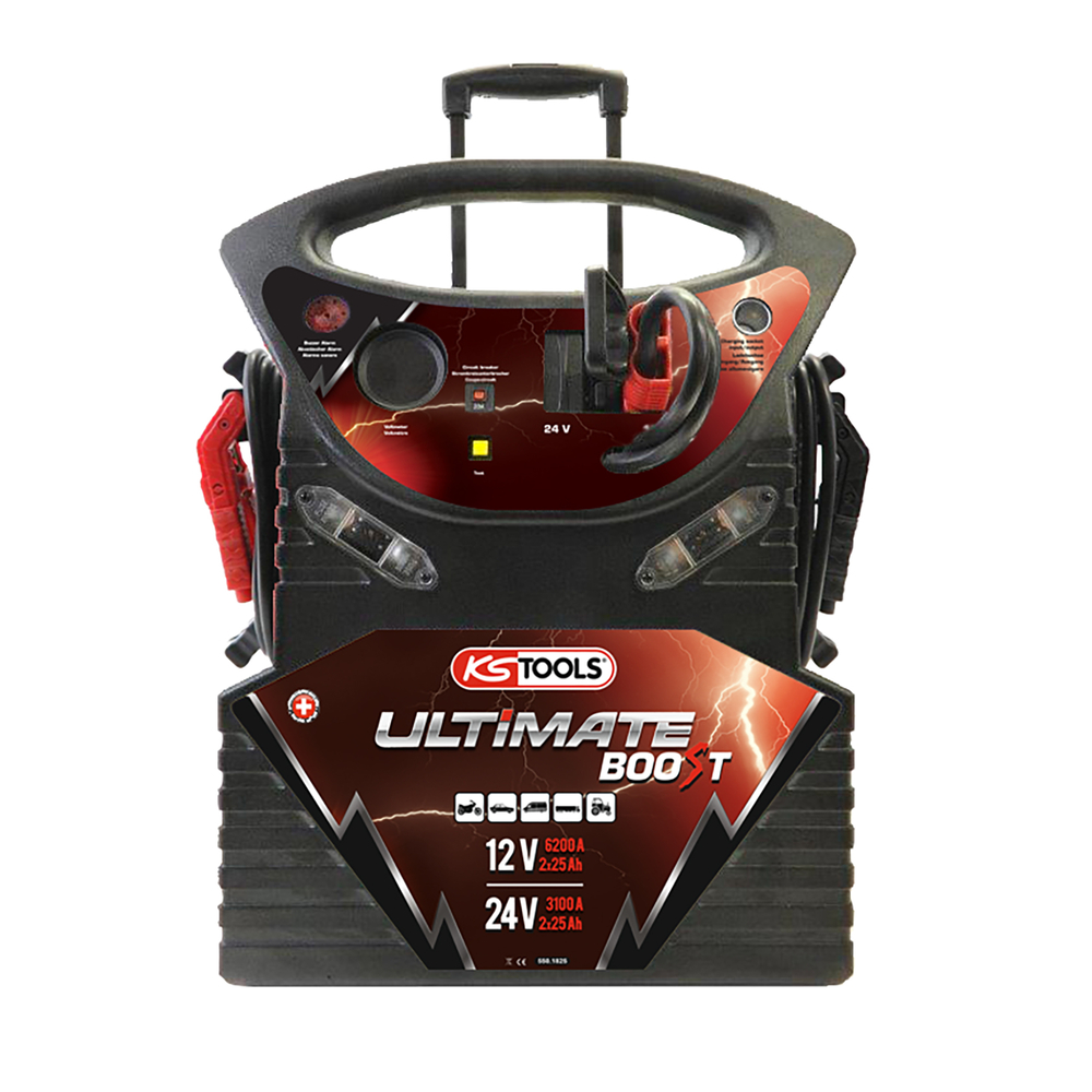 Booster à batterie 12V/24V PL à trolley 6200A/3100A KS TOOLS 550.1825 KS TOOLS - 550.1825