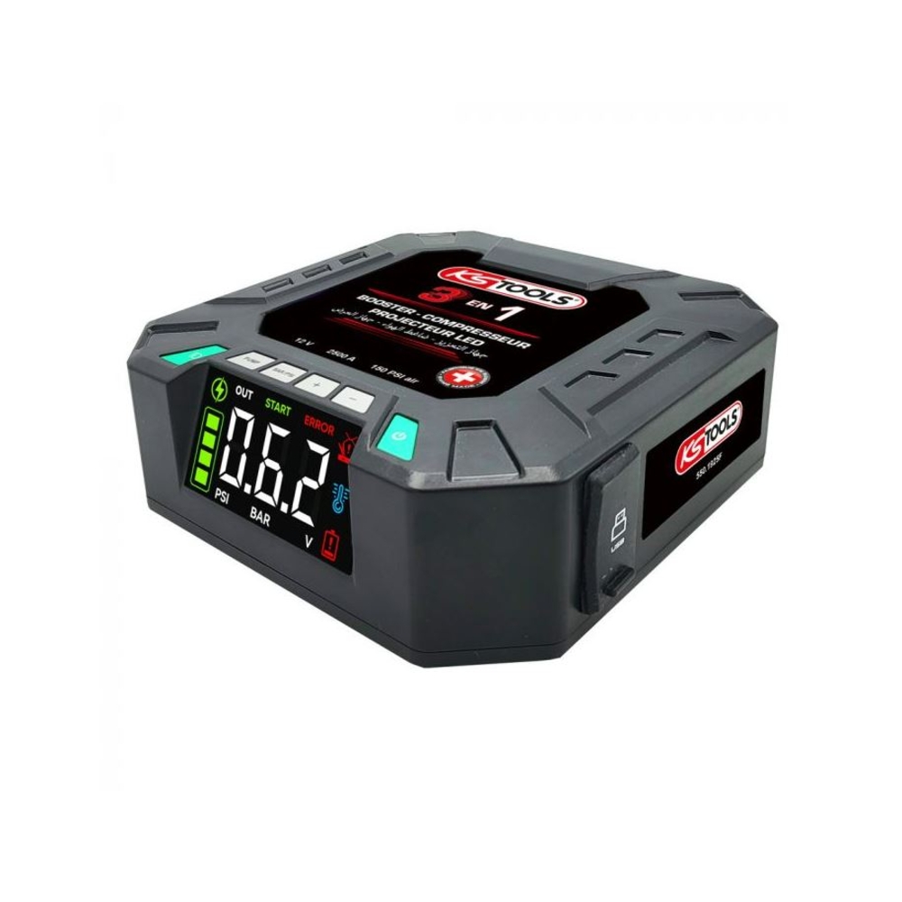 Booster lithium - Gonfleur - Projecteur 3 en 1 KS TOOLS - 550.1925F