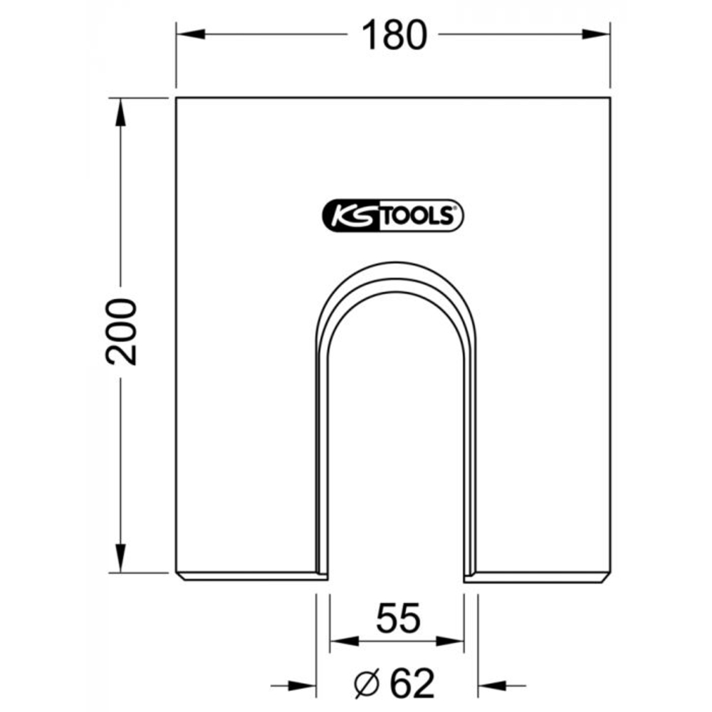 Plaque de prismes Ø 62,0 mm KSTOOLS - 7001739
