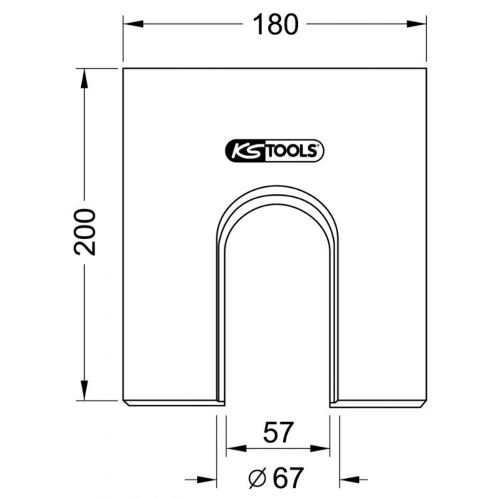 Plaque de prismes Ø 67,0 mm KSTOOLS - 7001742