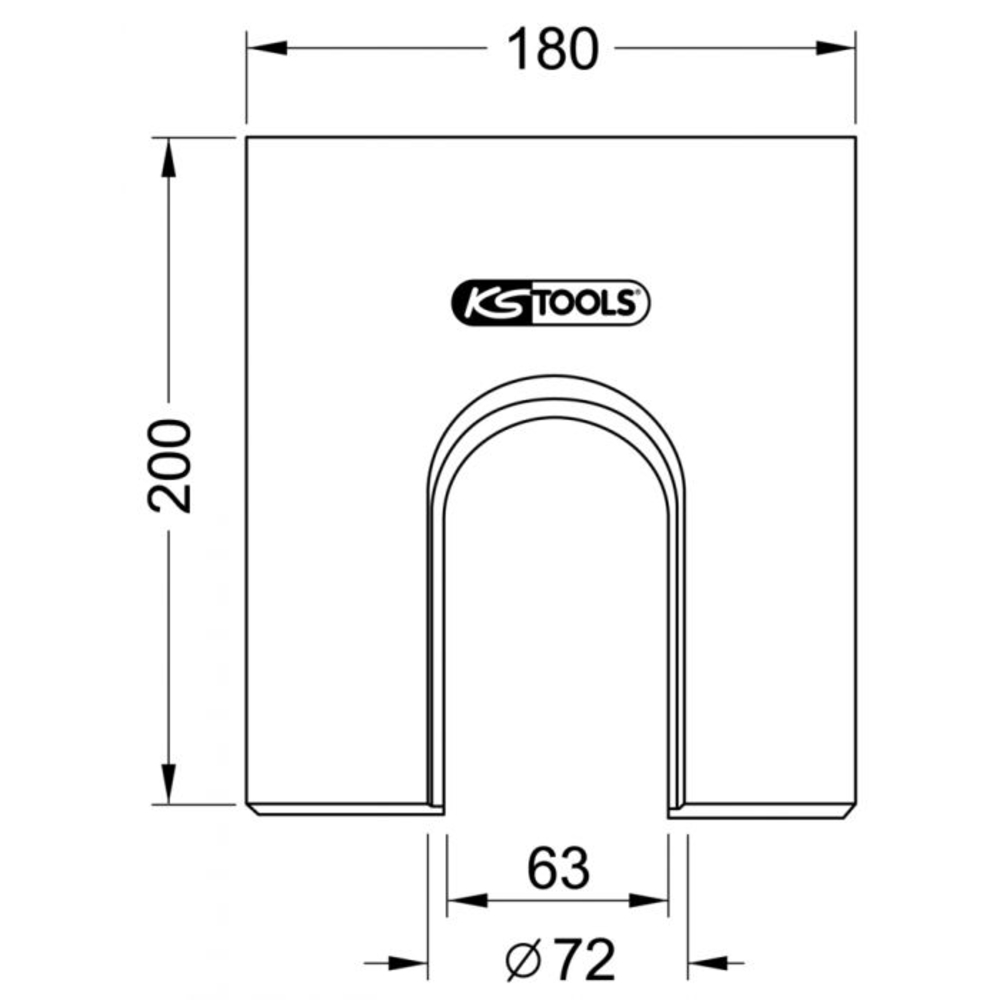 Plaque de prismes Ø 72,0 mm KSTOOLS - 7001743