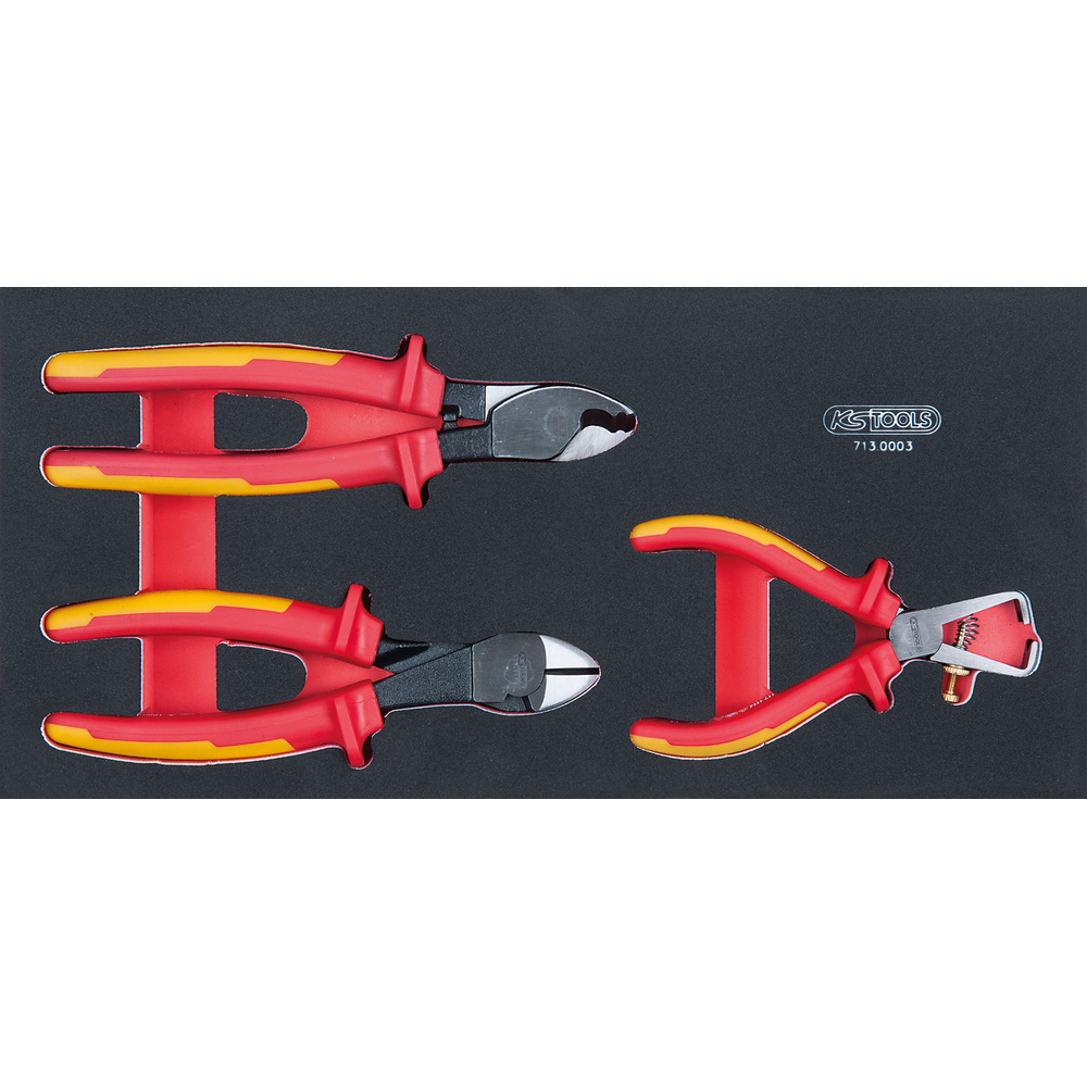 Module de 3 pinces isolées 1000V ERGOTORQUE KS TOOLS - 713.0003