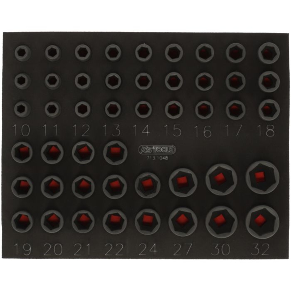 Module de douilles à chocs 1/2