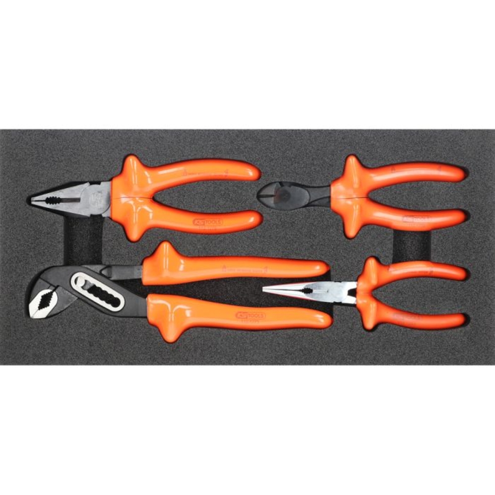Module de 4 pinces isolées 1000V KS TOOLS - 713.1125