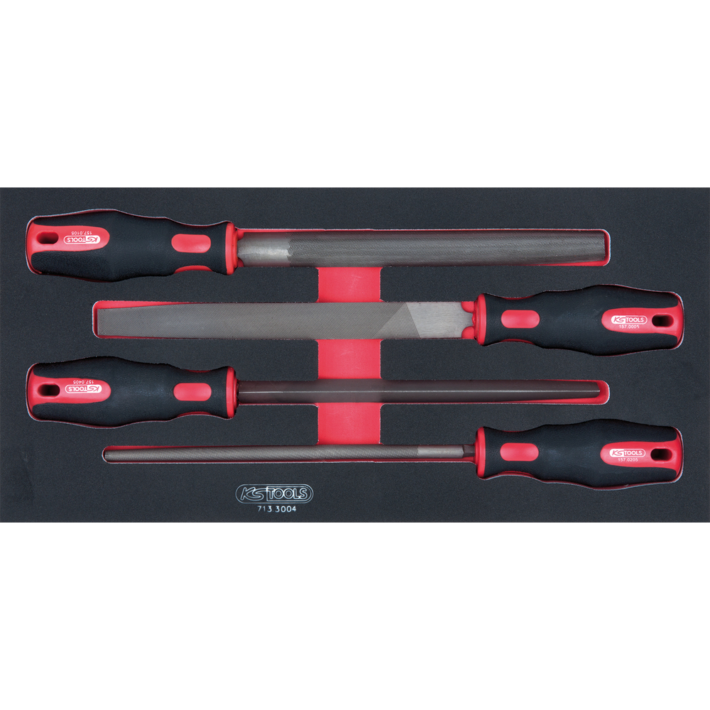 Module de limes demi-douces 4 pièces KS TOOLS - 713.3004