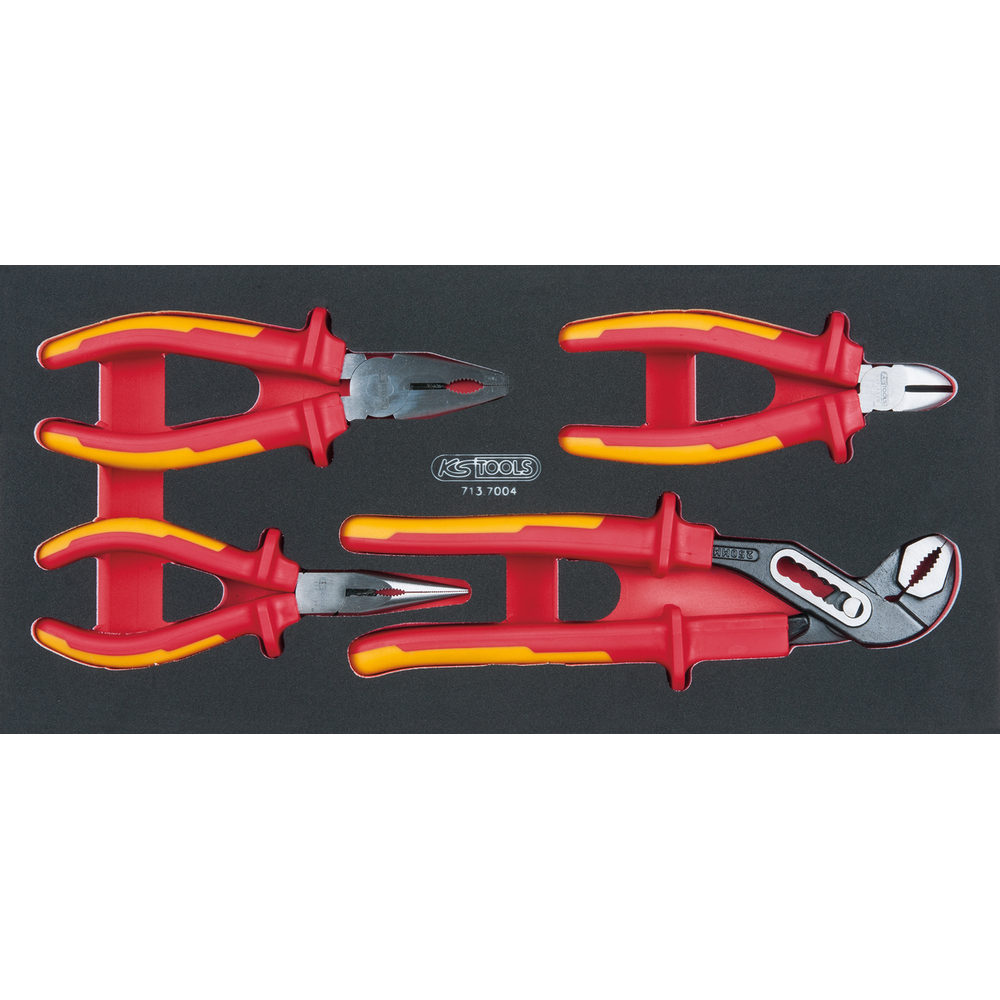 Module de 4 pinces isolées 1000V ERGOTORQUE KS TOOLS - 713.7004