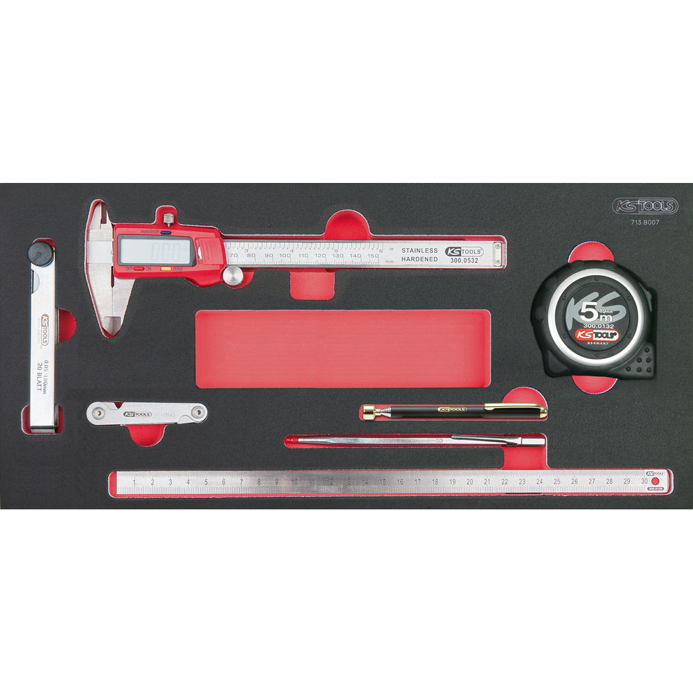 Module d'outils de mesure 7 pièces KS TOOLS - 713.8007