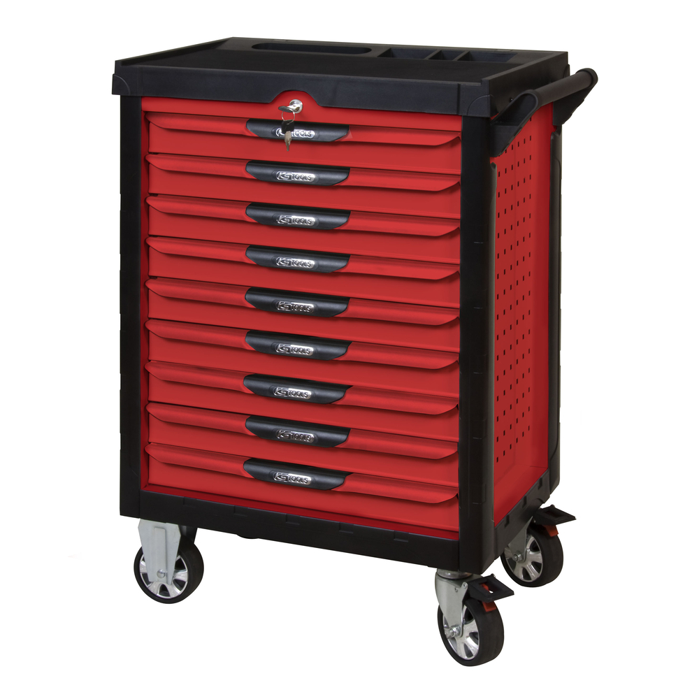 Servante ULTIMATE rouge 9 tiroirs KS TOOLS - 809.0009