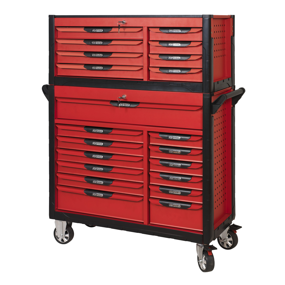 Servante 13 tiroirs et coffre 8 tiroirs vides KS TOOLS - 809.0021