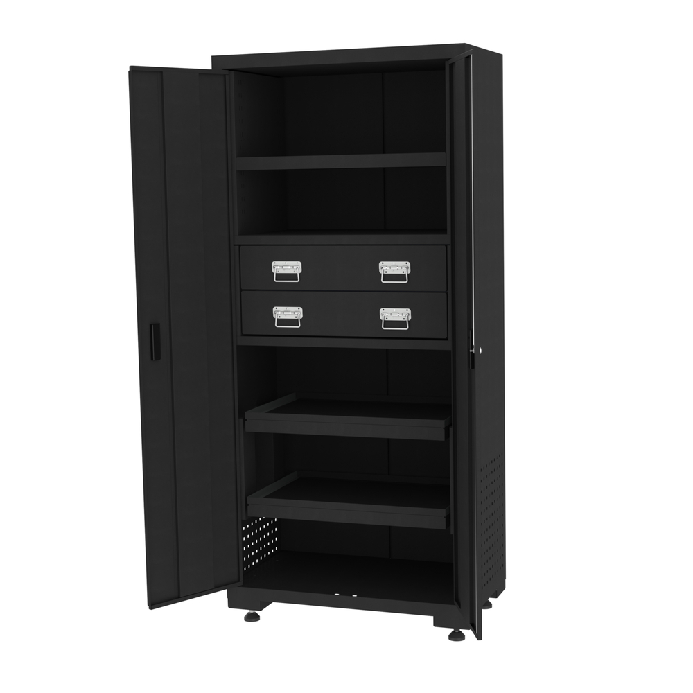 Armoire de rangement haute à 2 tiroirs 903 x 518 x H. 1950 mm KS TOOLS - 810.8057
