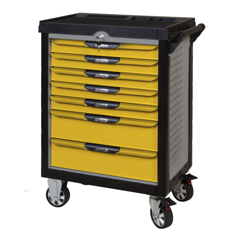 Servante ULTIMATE grise et jaune 7 tiroirs KS TOOLS - 814.0007