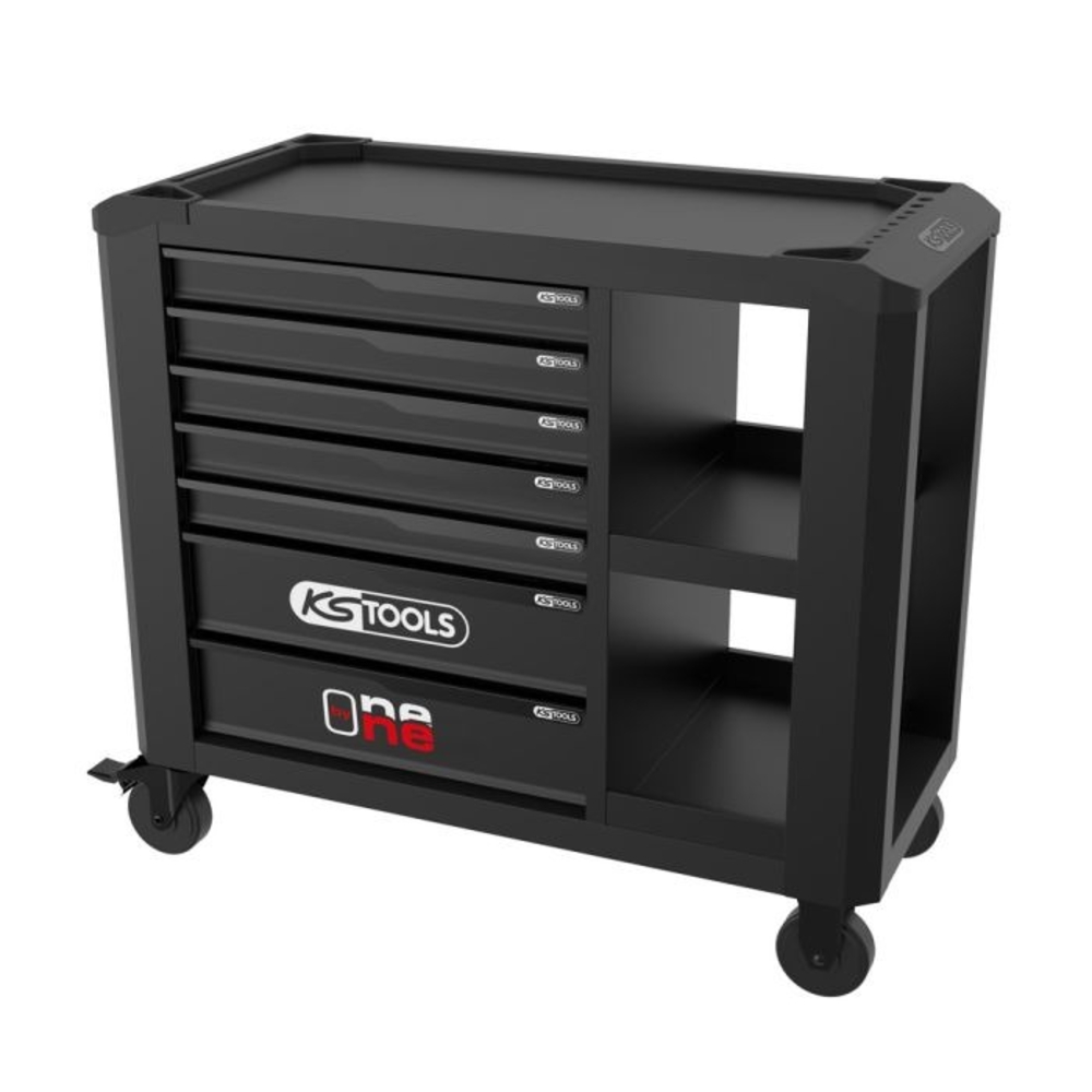 Servante d'atelier One by One 7 tiroirs avec étagères KS TOOLS - 823.0017F