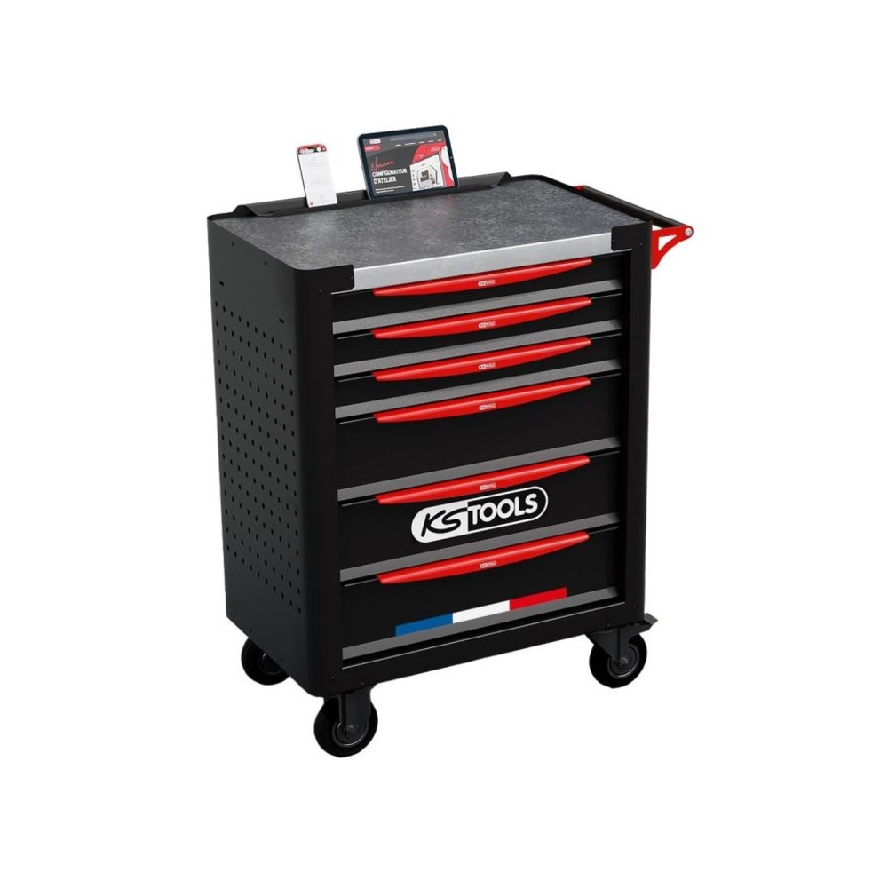 Servante d'atelier 6 tiroirs fabriquée en France KS TOOLS - 824.0006F