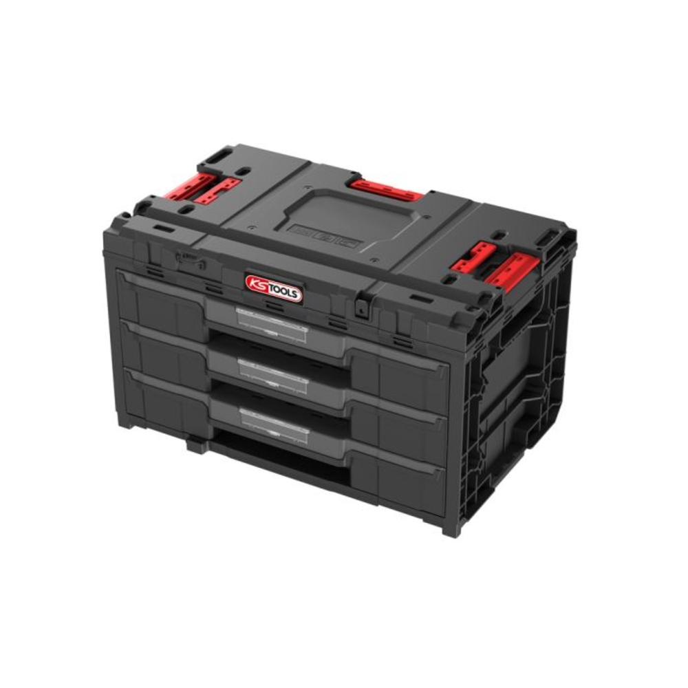 Caisse SCM 3 tiroirs 9 séparateurs amovibles 21 gobelets KS TOOLS - 850.0386F
