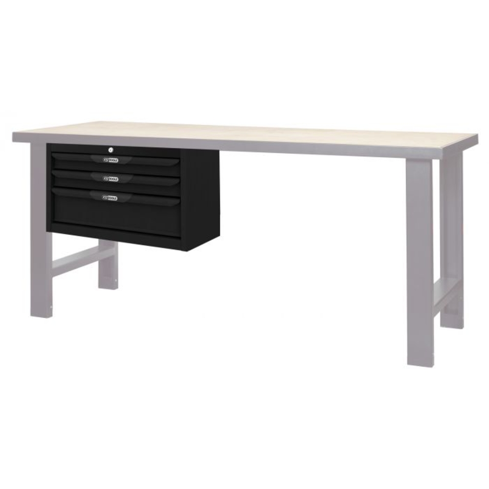 Module caisson 3 tiroirs pour établi charge lourde KS TOOLS - 865.0202-1