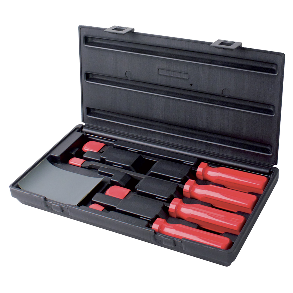 Coffret de 4 grattoirs emmanchés désaxés de 10° KS TOOLS - 907.2230