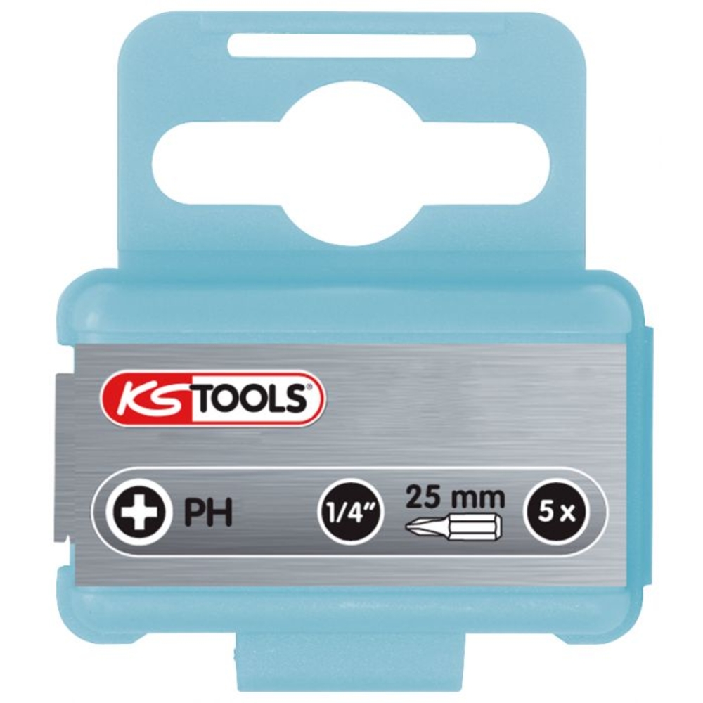 Boite de 5 embouts de vissage INOX PHILLIPS 1/4