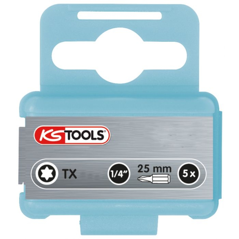 Boite de 5 embouts de vissage INOX TORX 1/4