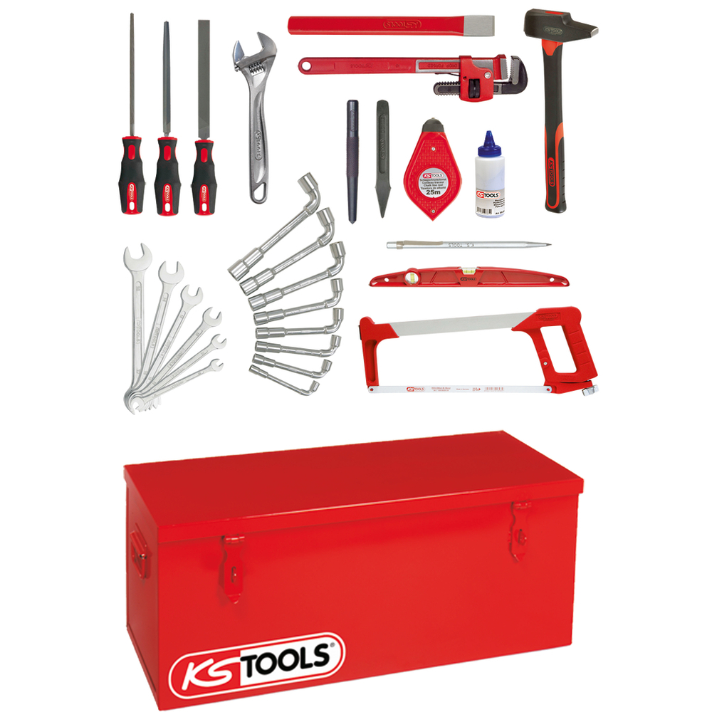 Caisse à outils tuyauteur - 28 outils KS TOOLS - 911.0028