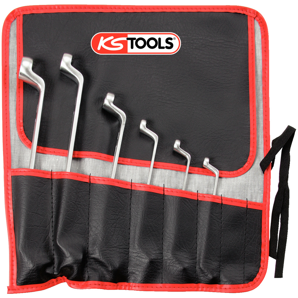 Jeu de 6 clés polygonales contre-coudées TORX - en trousse KS TOOLS - 911.0360