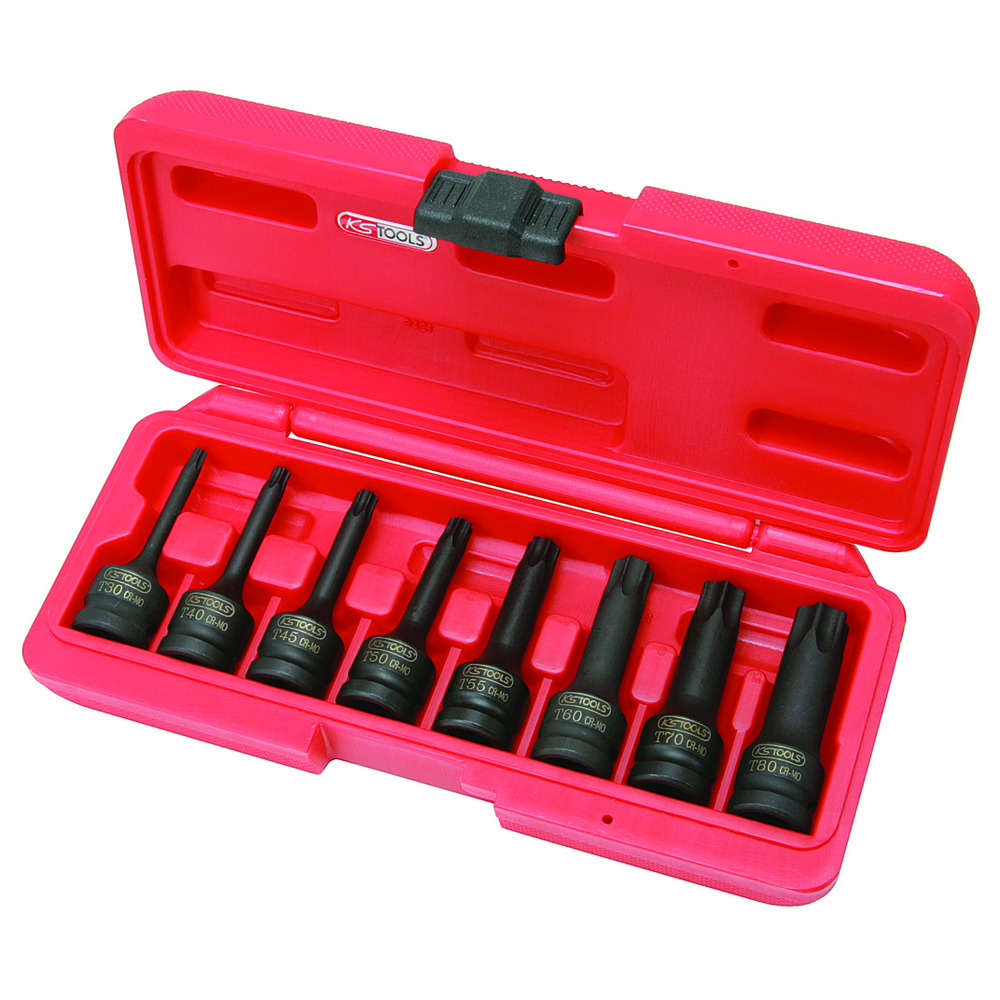 Jeu de douilles longues à chocs TORX T30-80 1/2