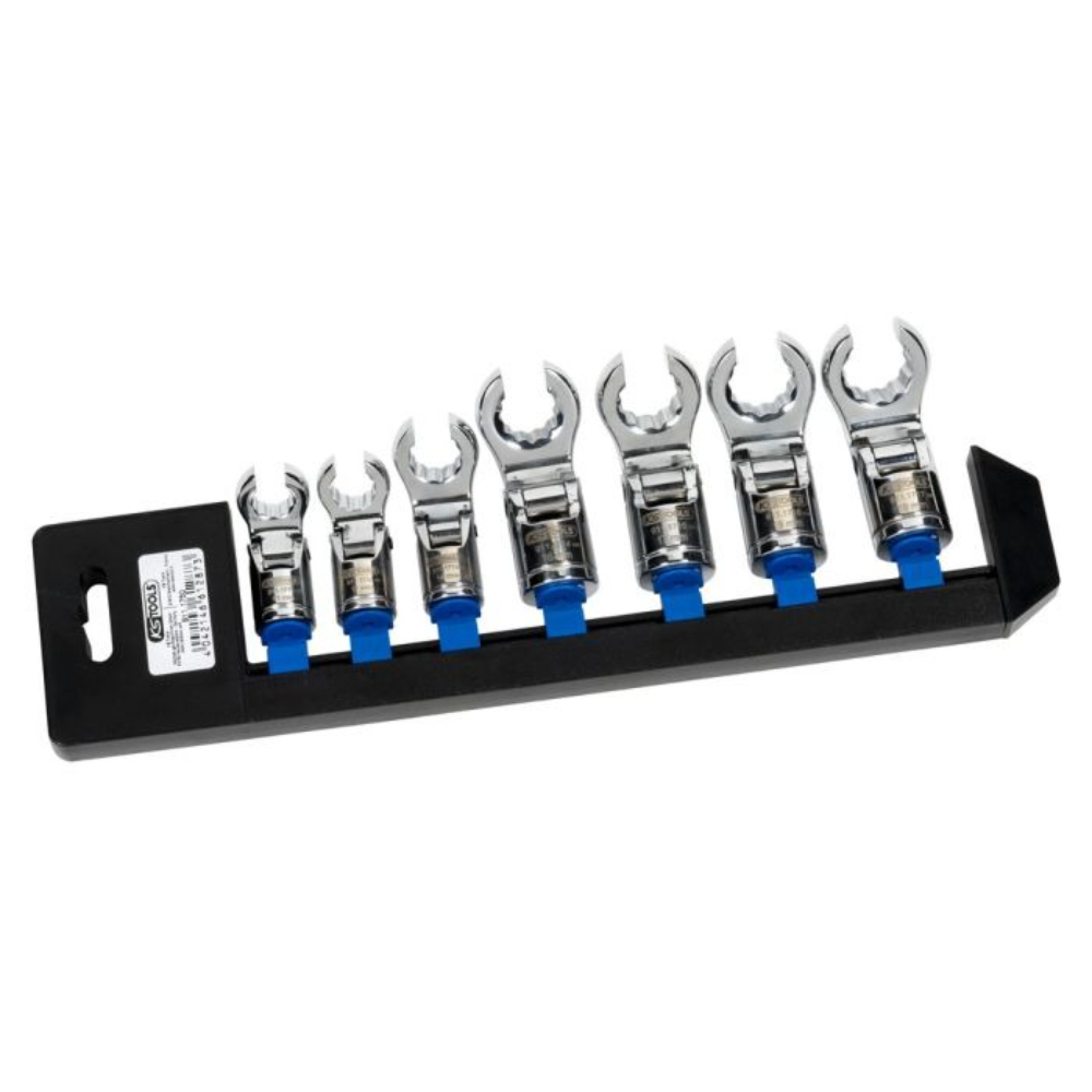 Jeu de clés à tuyauter à tête pivotante 7 pièces KS TOOLS - 911.1750