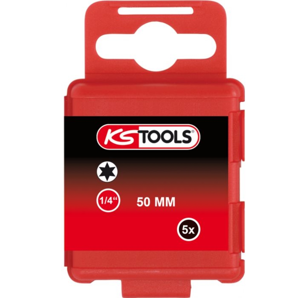 Boite de 5 embouts de vissage TORX 50 mm - 1/4