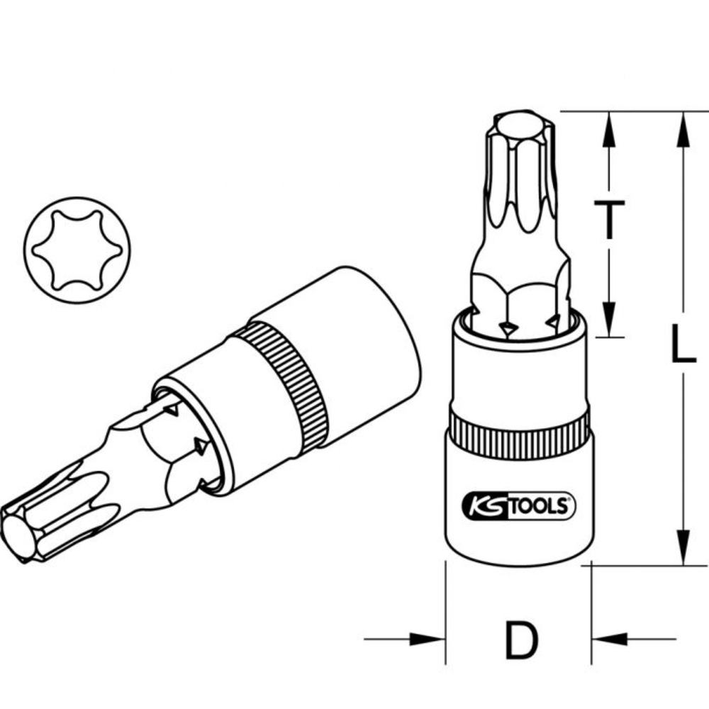 Douille tournevis ULTIMATE TORX 3/8
