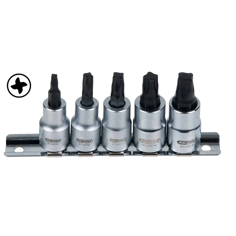 Jeu de douilles tournevis MORTORq® 3/8'', 5 pcs KS TOOLS - 911.4010