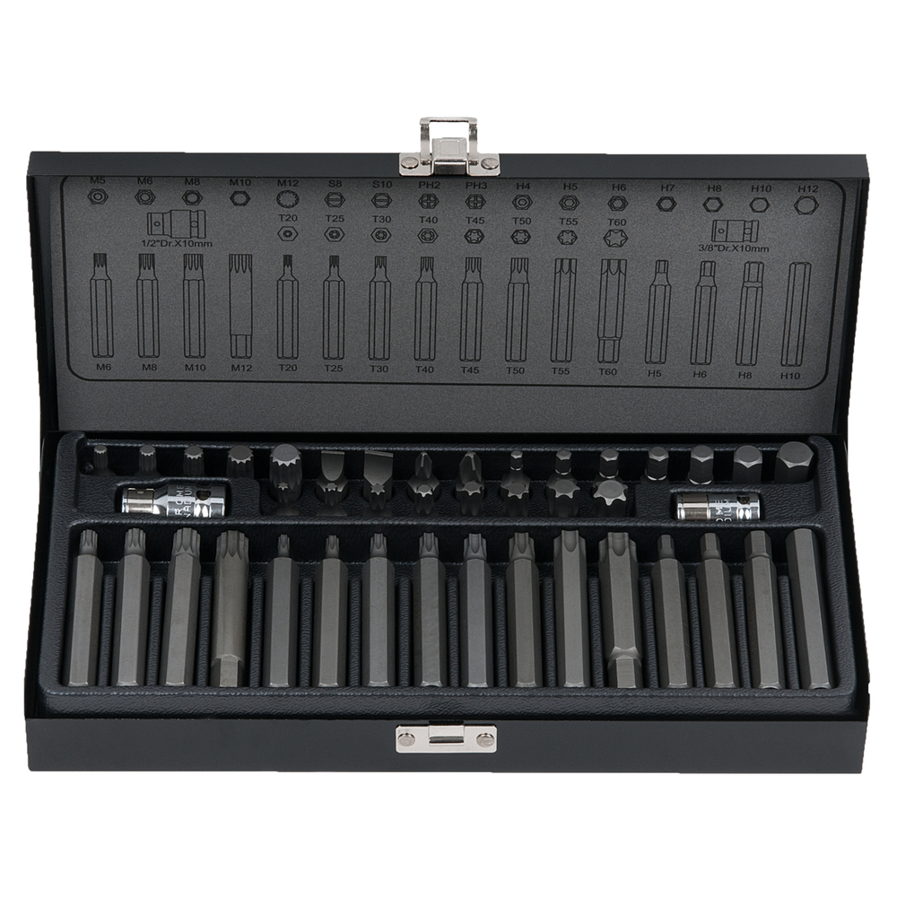 Coffret de 42 Embout de vissages 30 mm - 75 mm - A 10 mm KS TOOLS - 911.4304