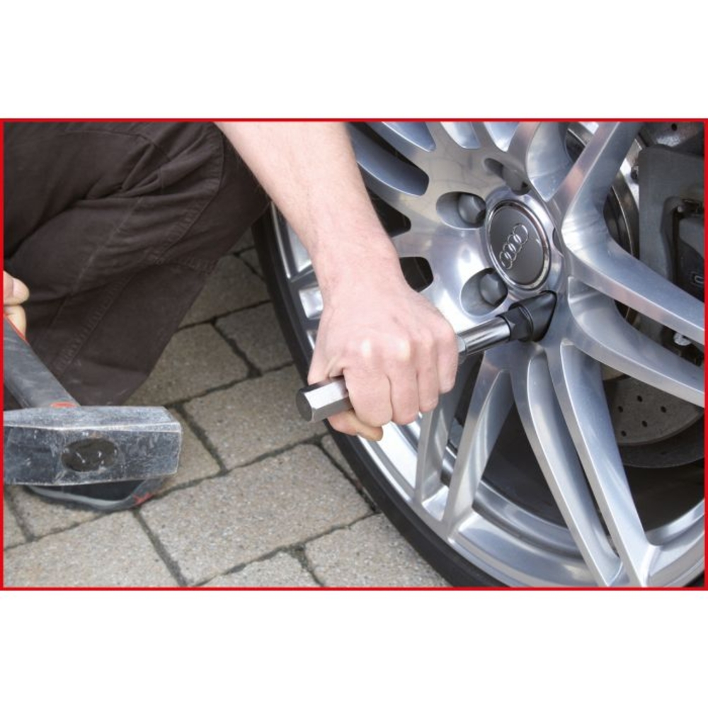 Coffret de démontage d'écrous antivol 10 pièces KS TOOLS - 913.1480