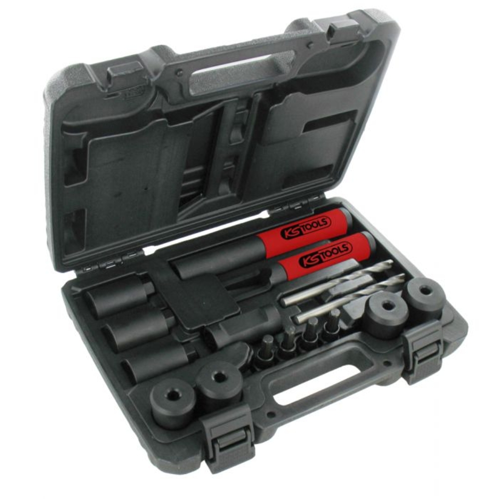 Coffret d'extraction pour écrou anti-vol universel 16 pcs - KS TOOLS - 913.1484