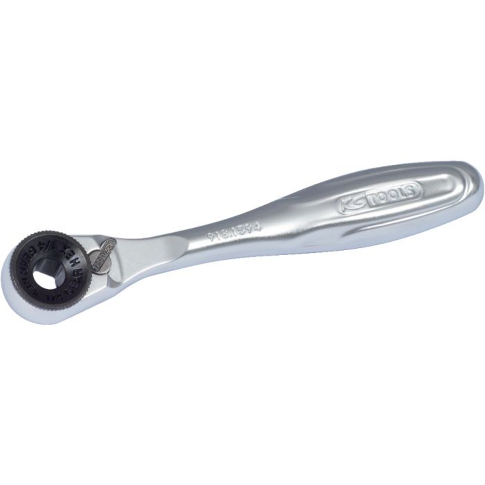 Cliquet réversible 1/4" avec adaptateur KS TOOLS - 918.1595