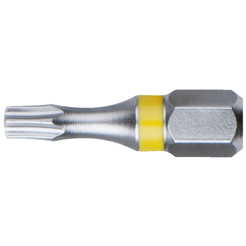Boite de 5 embouts de vissage à code couleur TORSIONpower 25 mm - 1/4