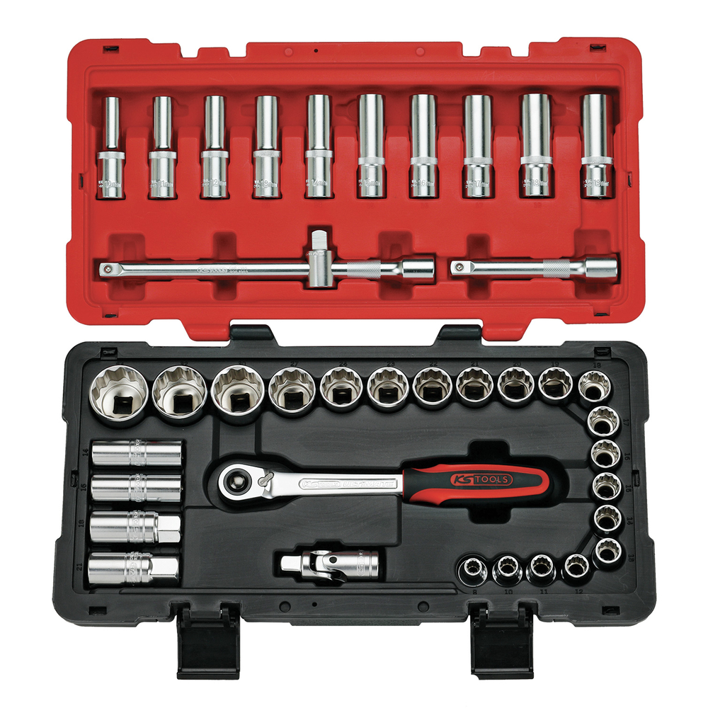 Coffret de douilles et accessoires ULTIMATE 12 pans - 1/2