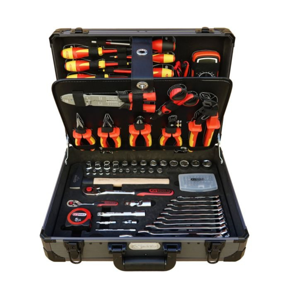 Valise pour électricien et électromécanicien 1/4" + 1/2“ 142 pièces KS TOOLS - 922.0642F