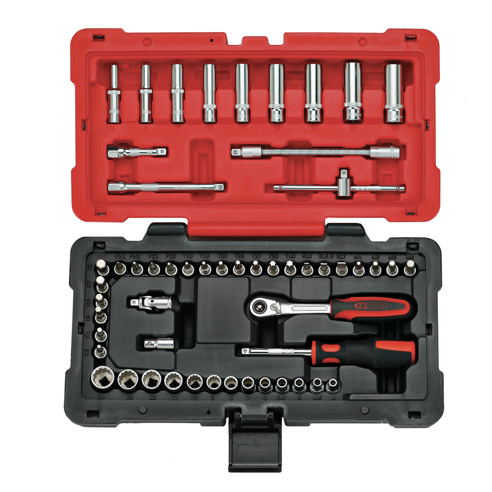 Coffret de douilles et accessoires ULTIMATE 12 pans - 1/4