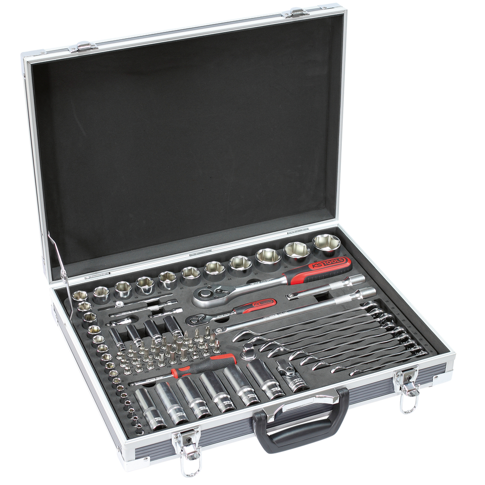 Coffret de douilles et accessoires ULTIMATE 1/4'' - 1/2'', 83 pièces KS TOOLS - 922.0683
