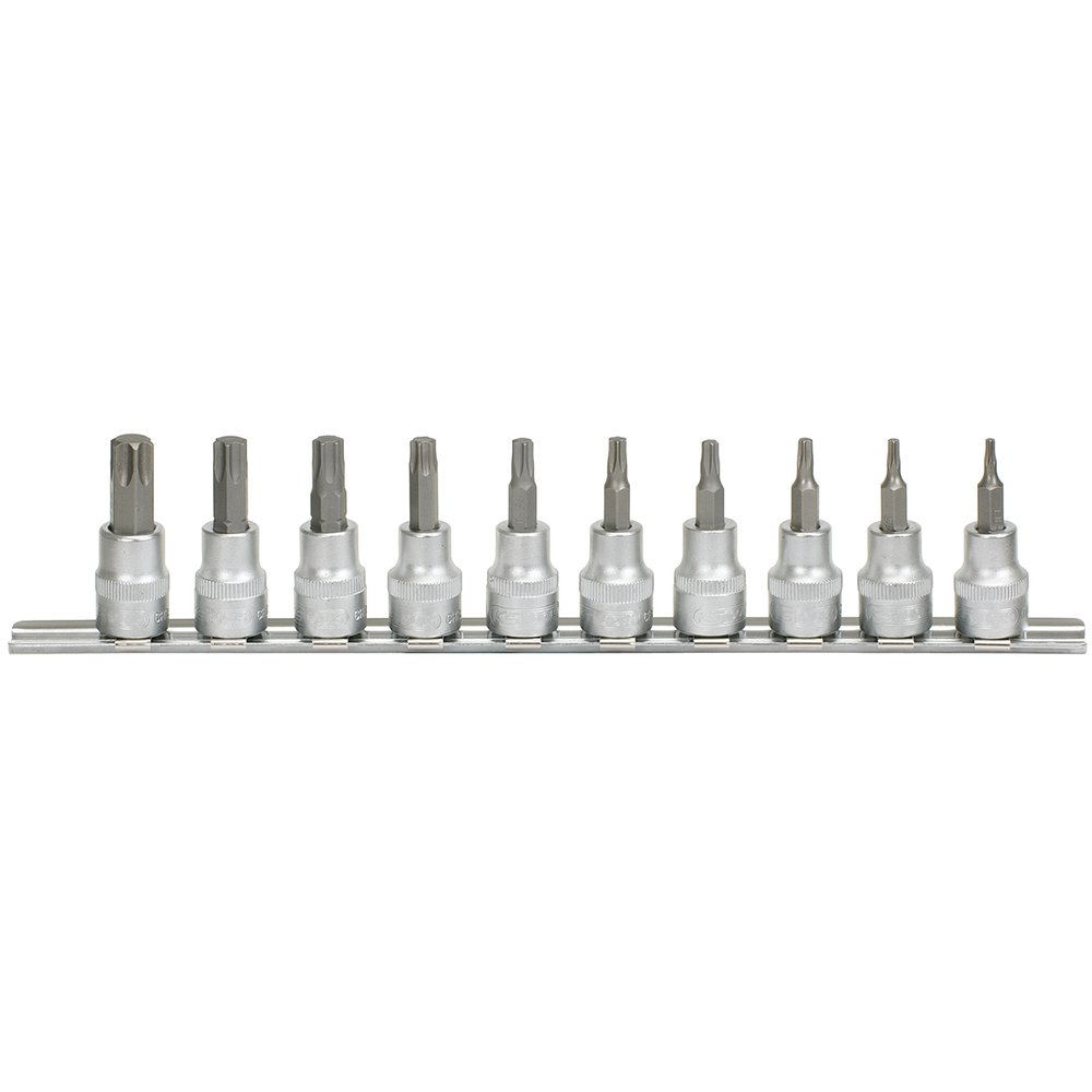 Rail de 10 douilles tournevis ULTIMATE TORX 3/8