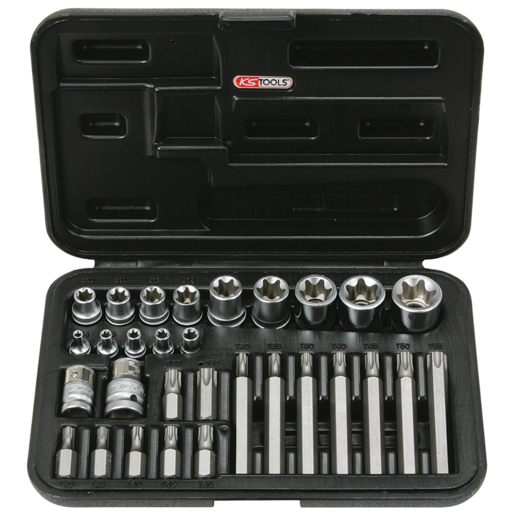 Coffret TORX percé 1/4