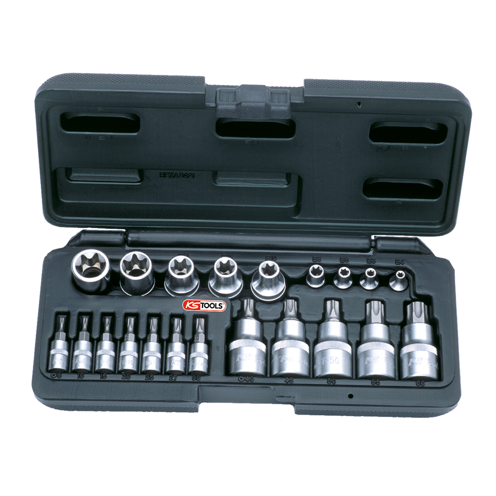 Coffret mâle/femelle TORX 1/4