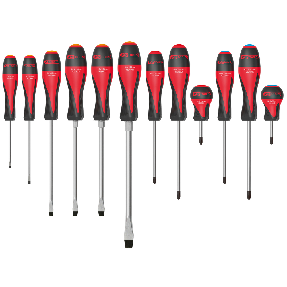 Jeu de 12 tournevis ULTIMATE KS TOOLS - 922.6080
