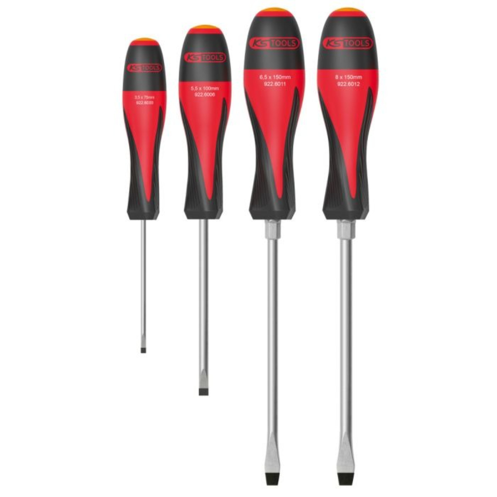 Jeu de 4 tournevis Ultimate fente 3,5 à 8 mm KS TOOLS - 922.6090F