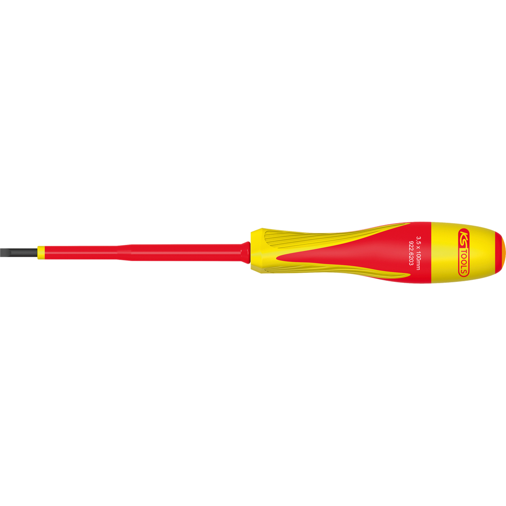 Tournevis Fente bi-matière isolé 1000V 6,5x150 mm KS TOOLS - 922.6206