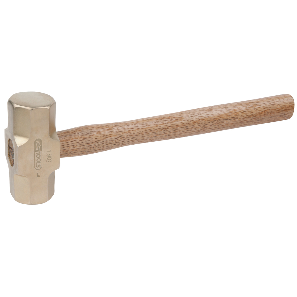 Massette octogonales BRONZEplus manche hickory tête 1500g 400mm KS TOOLS - 963.2081
